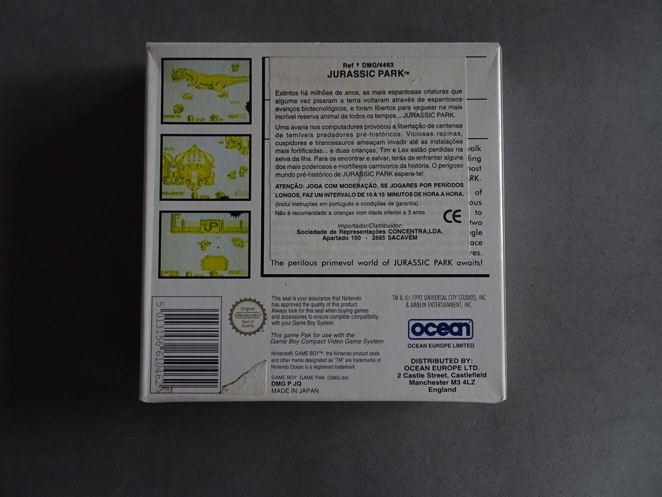 Jogo Game Boy - Jurassic Park