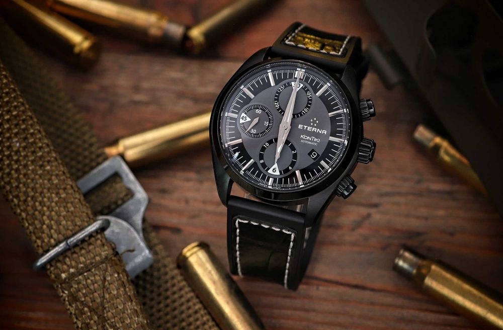 Eterna KonTiki Chronograph Automatic 1241.43.41.1305 Stan Idealny