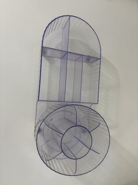 Organizer na kosmetyki obrotowy zloty