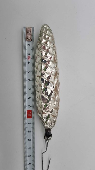 Bombki szklane PRL szyszki szpic