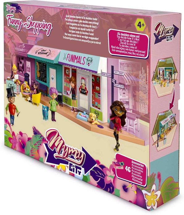 Mymy City sklep domek dla lalek zabawki akcesoria 43 elementy C10