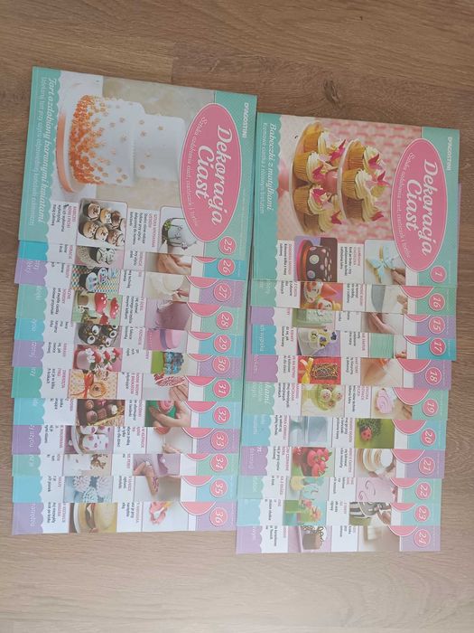 Zeszyty - sztuka dekoracji ciast-  kolekcja 23 szt.