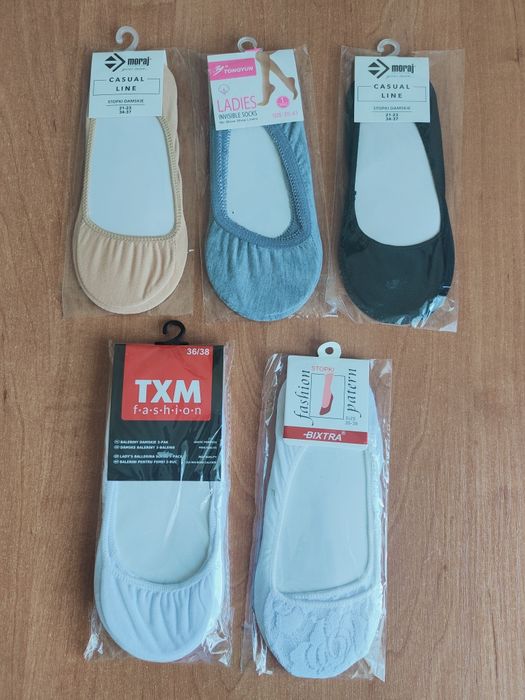 7 sztuk Stopki damskie baleriny rozmiar 35-38