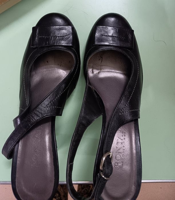 Sandalias 37, salto 8 cm
