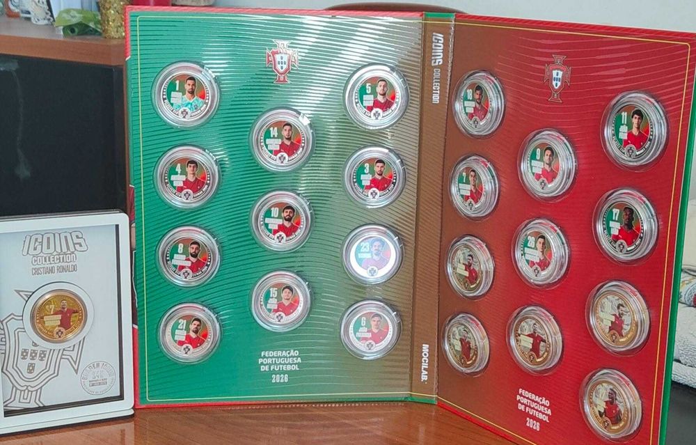Icoins da Seleção Nacional Coleção Completa