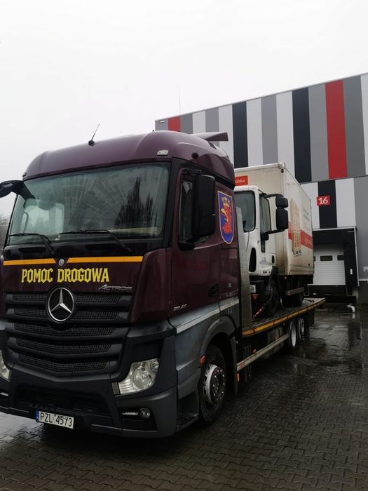 POMOC DROGOWA 24/7 transport samochodów i maszyn do 15T LAWETA
