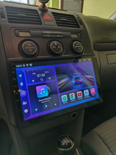 Rádio 10" Android Volkswagen TOURAN 2003-10 CARPLAY WIFI GPS 2/32GB