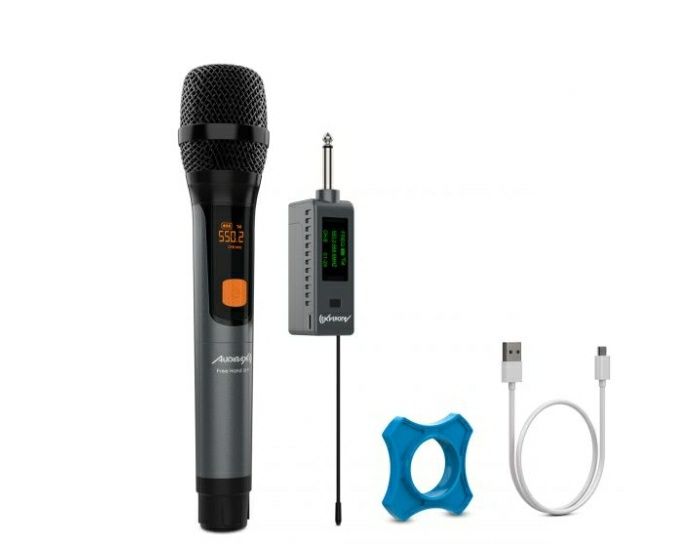 Free Hand UHF: 30 h de Autonomia, 50 m de Alcance, Som Digital Limpo