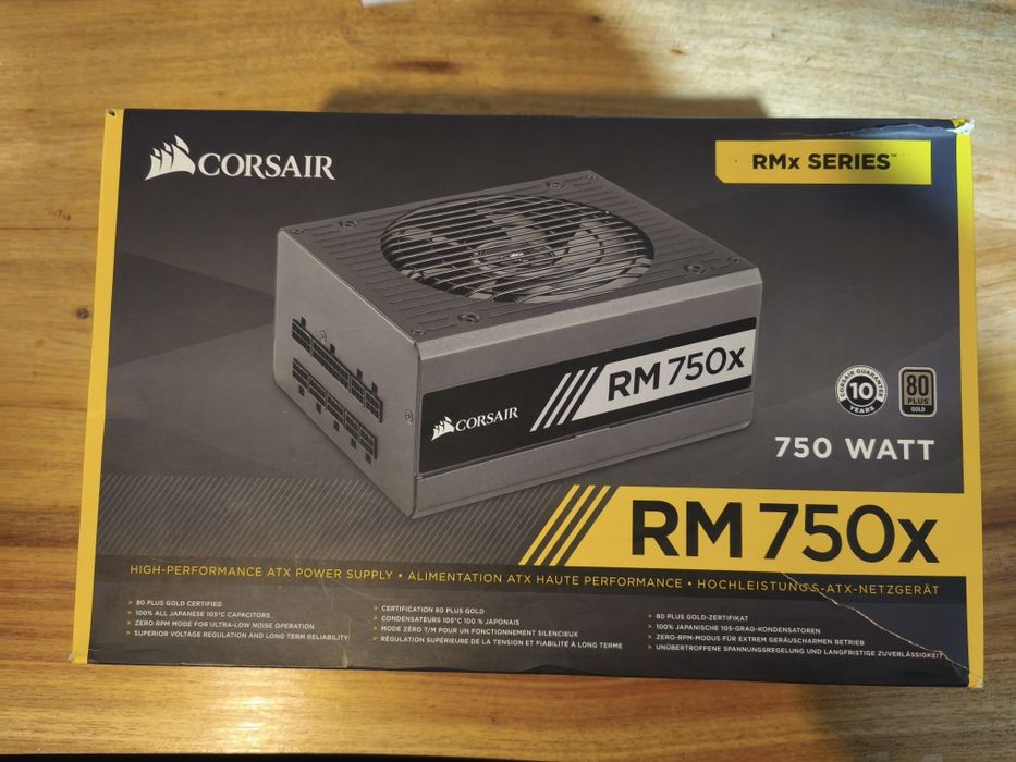 Fonte alimentação 750w Corsair RM750x