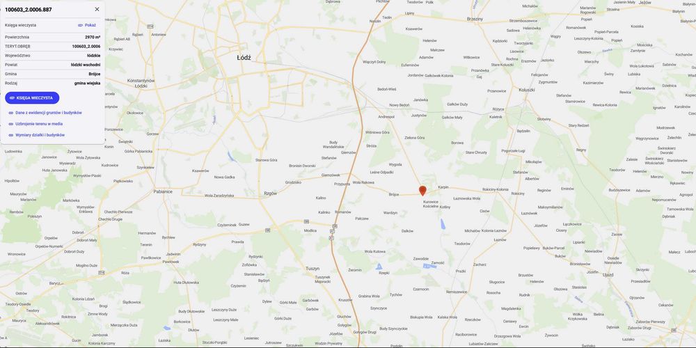 Działka mieszkaniowo-usługowa 2920m² Kurowice woj. Łódzkie - Widok 5