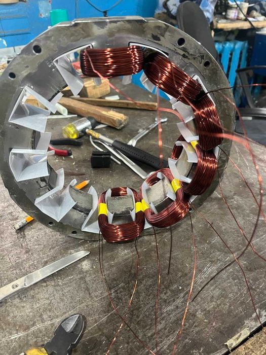 Ремонт, перемотка, обмоток промислових генераторів до 1.2 МВт