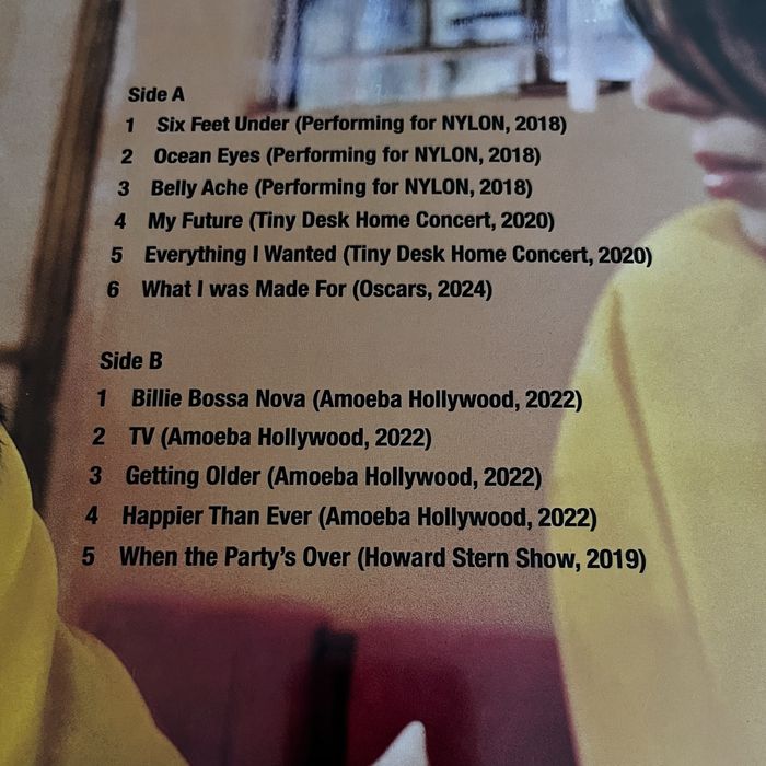 Billie Eilish - Acoustic Album LP Grey Marbled Vinyl 2024