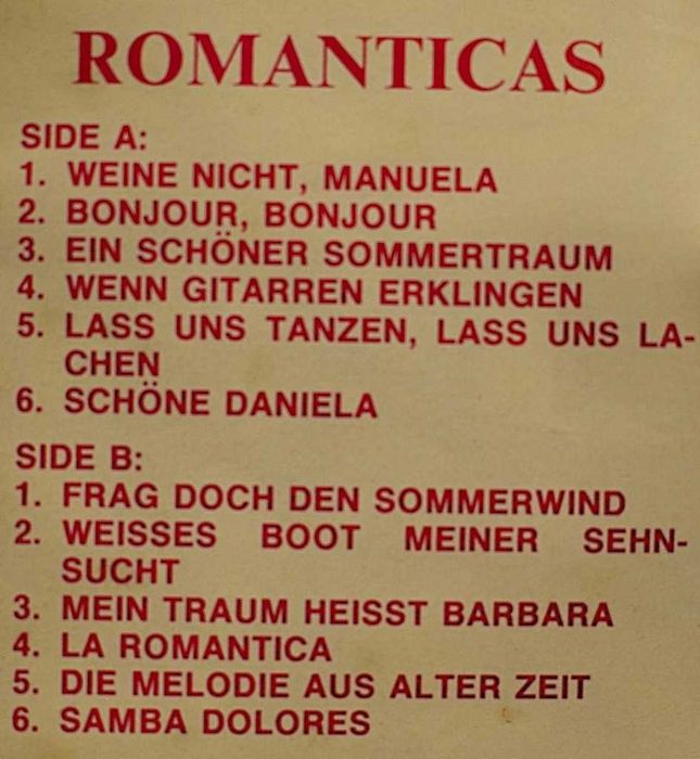 Vico Torriani ,Nanno & Die Romantic Flamingos ,Heino ,Hit parade