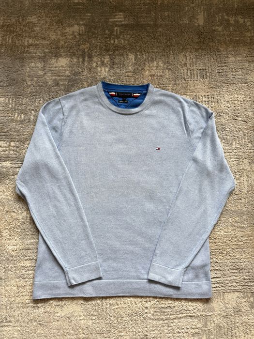 Sweter Tommy Hilfiger Baby Blue Small Logo Sweater Nowsza kolekcja 2020