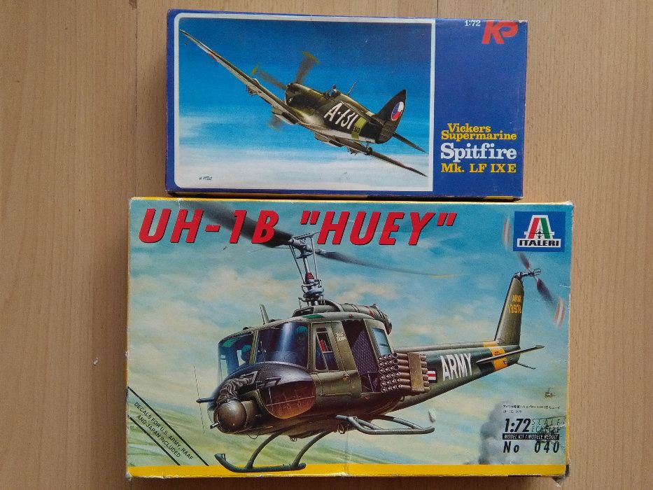model 1:72 Spitfire Mk. LF IXE, UH-1B HUEY