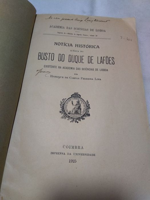 Notícia Histórica Acerca do Busto do Duque de Lafões de Henrique de Campos Ferreira Lima