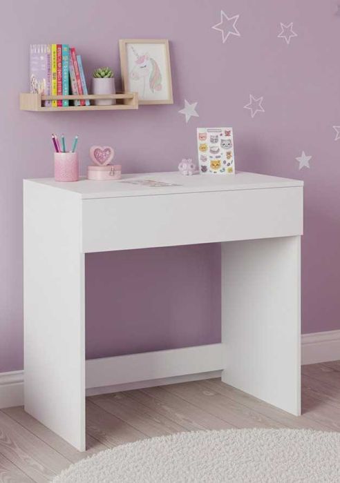 Biurko toaletka biała 75x40x79