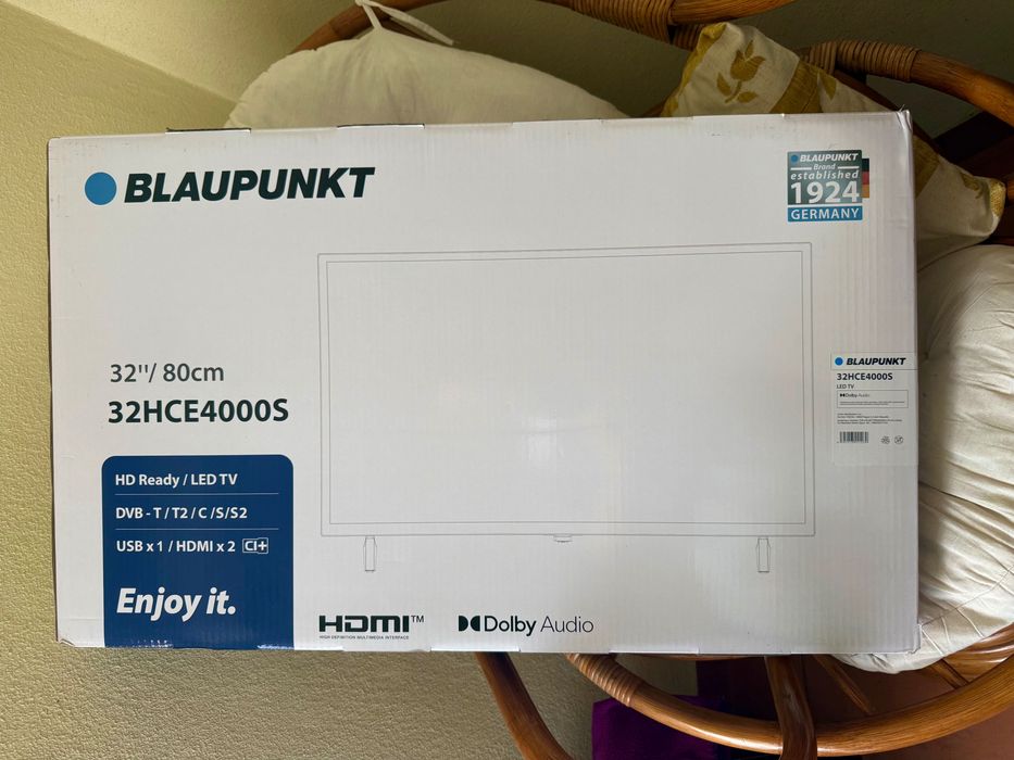 Televisão LED Blaupunkt 32HLE4000S - 32" 81cm HD nova em caixa selada