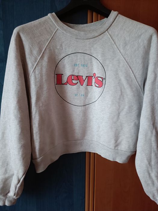 Krótka bluza marki Levi's w kolorze szary melanż