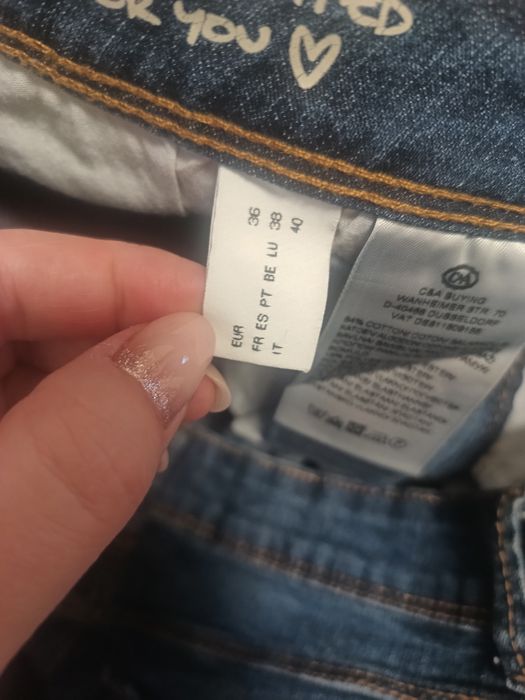 Damskie jeansowe spodnie rybaczki denim style C&A
