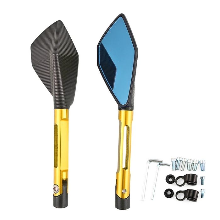 Par Espelhos Retrovisores CNC Alumínio Universal 8mm/10mm - 7 Cores