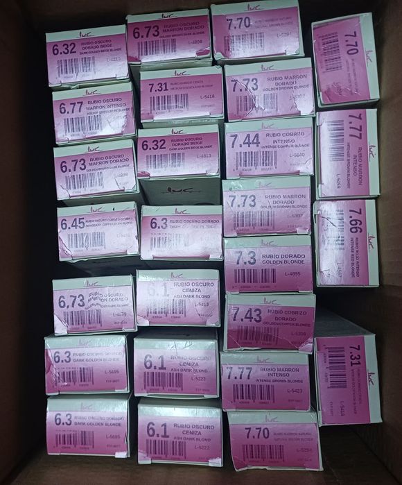 56 coloraçoes LUC - saldo de estoque