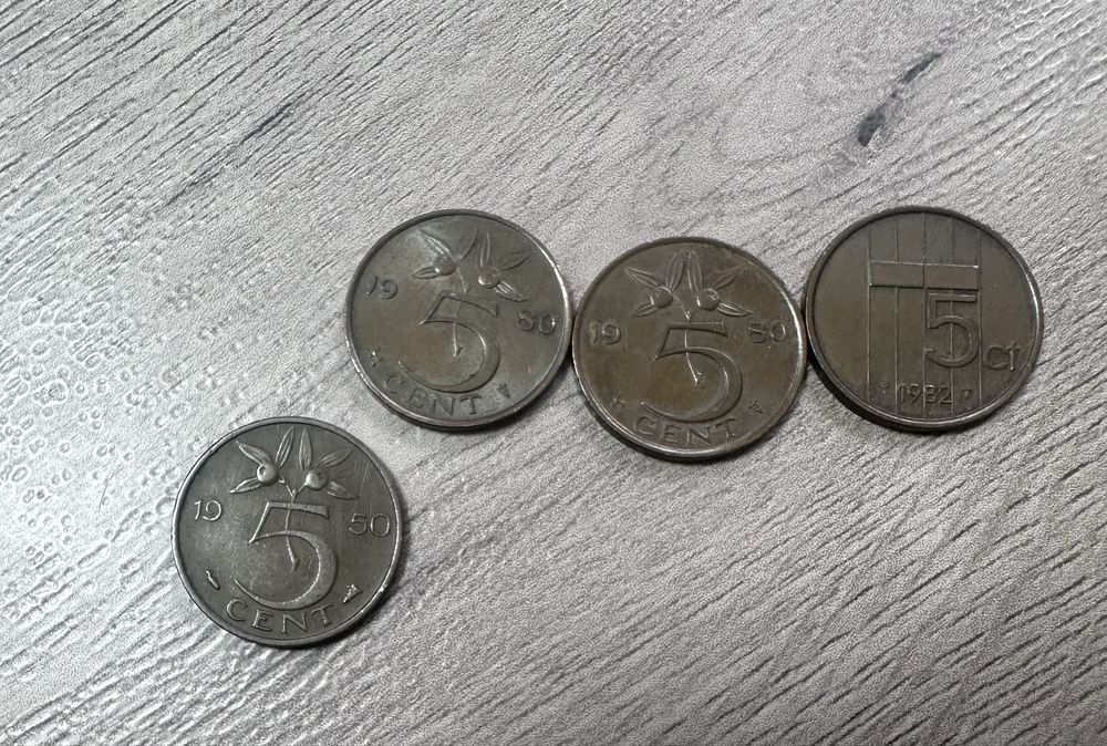 Moneta 5 cent 1950 Holandia