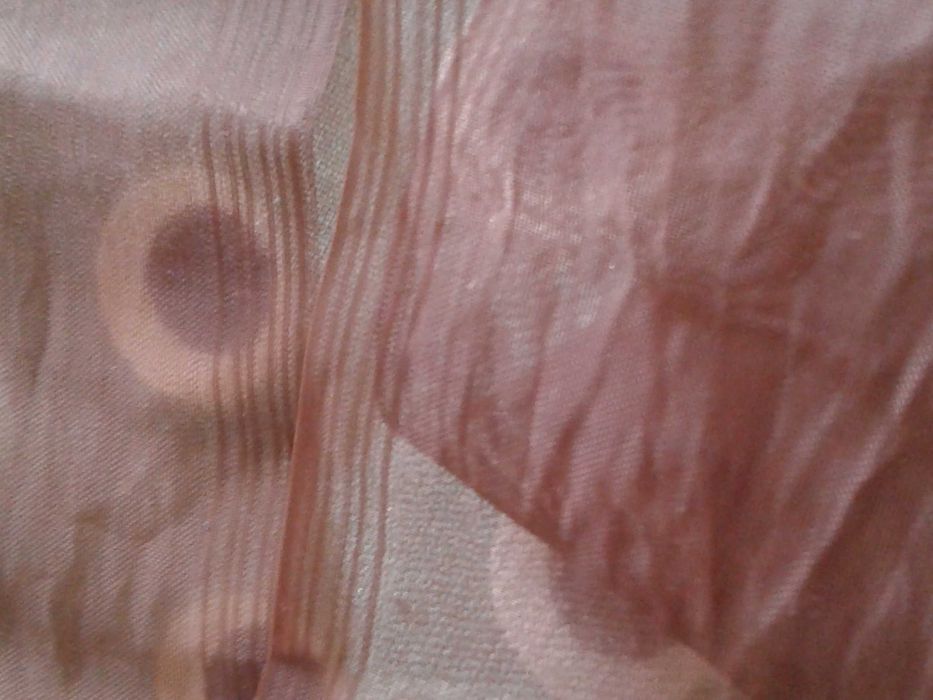 Коричневый капроновый прозрачный бант 8 см винтаж ссср