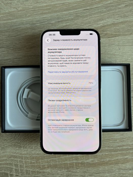 iPhone 13 Pro Max 256 ГБ, білий, ідеальний стан, без жодних пошкоджень
