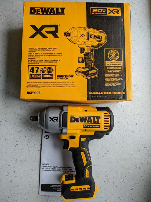 Бесщеточный ударный гайковерт DeWalt DCF900P1 ½" (обновленный DCF899)