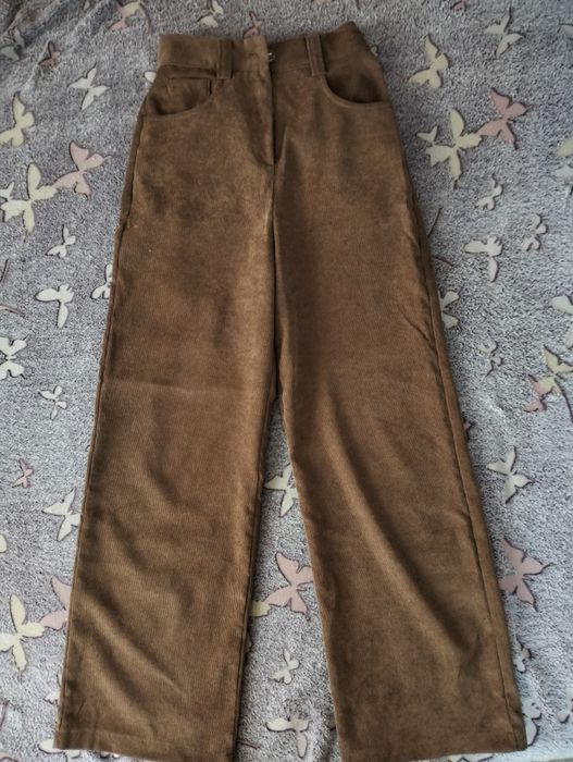 Брюки вельветові коричневі cutecore spring core