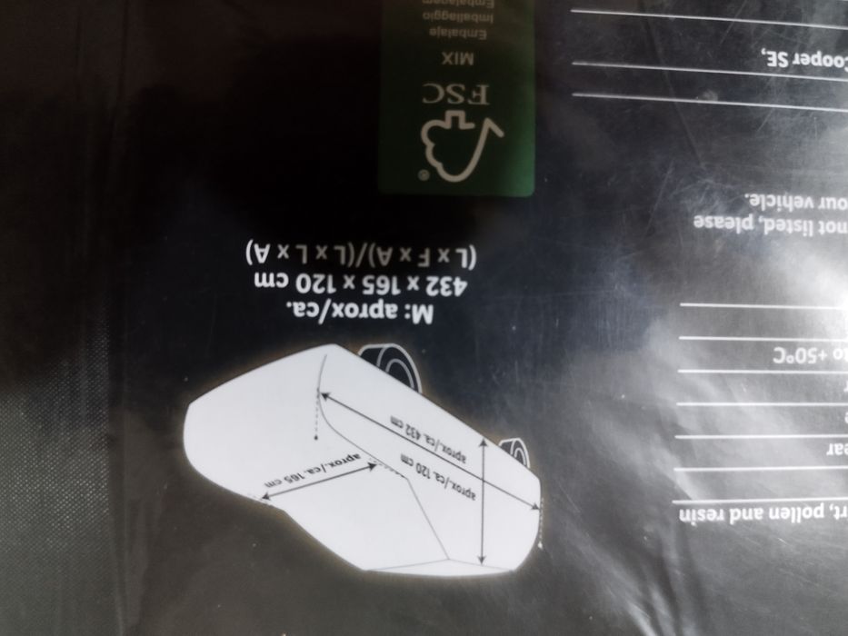 Capa para carro novo em embalagem 10 euros