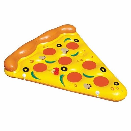 Boia colchão insuflável piscina / praia -  fatia de pizza.