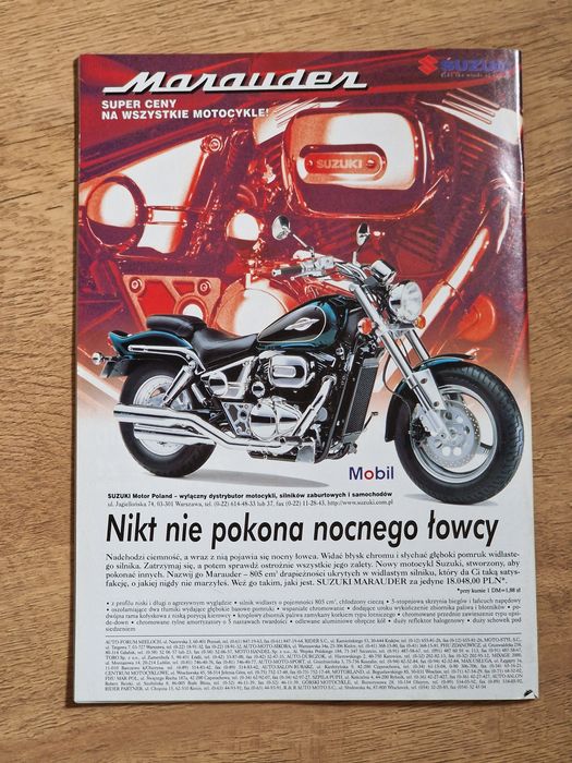 Świat Motocykli październik nr 10 1997 Yamaha BMW Enduro w Gdańsku