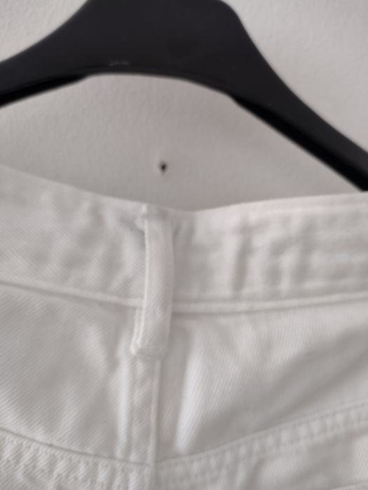 Białe vintage Otto kern jeansy dżins wysoki stan szeroka nogawka m 38