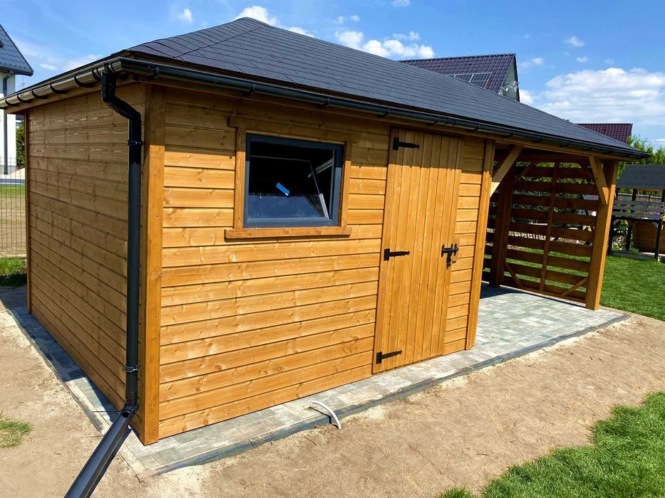 Altana ogrodowa z domkiem narzędziowym Afrodyta 3m x 6m - PRODUCENT