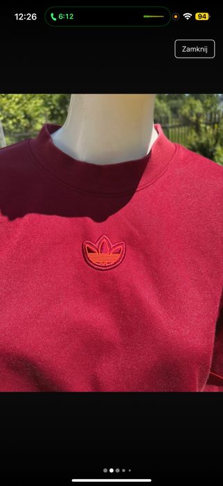 Bluza adidas bordowa