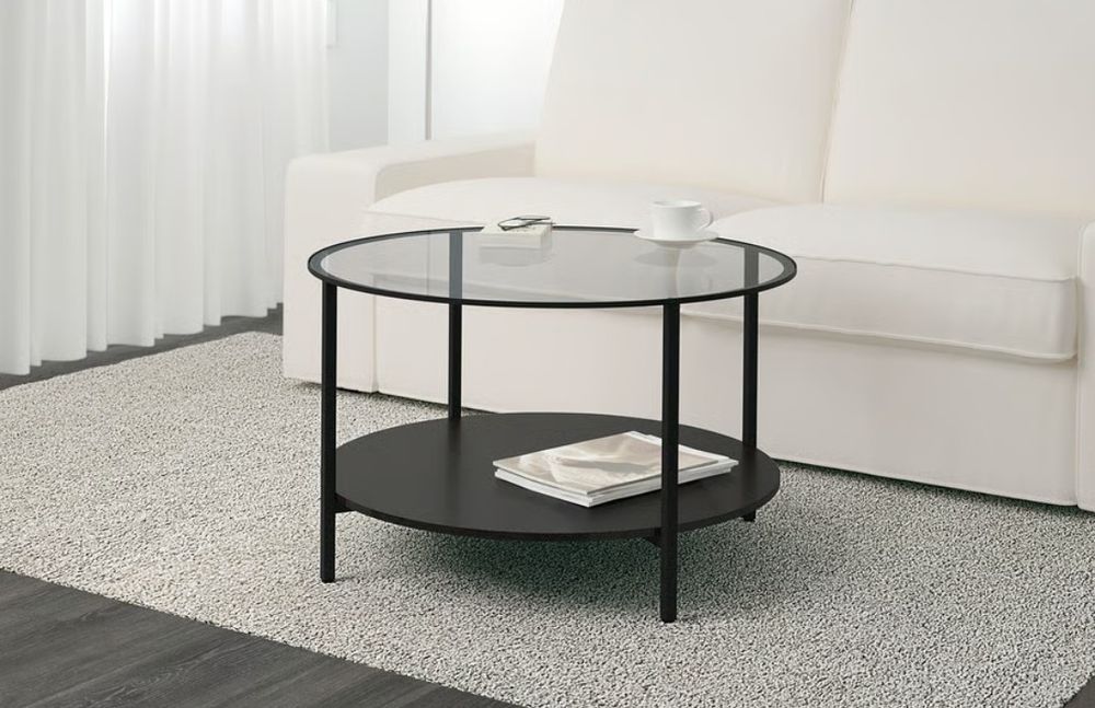 Mesa de centro em vidro temperado