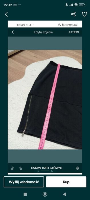 Spódnica czarna ołówkowa Calliope