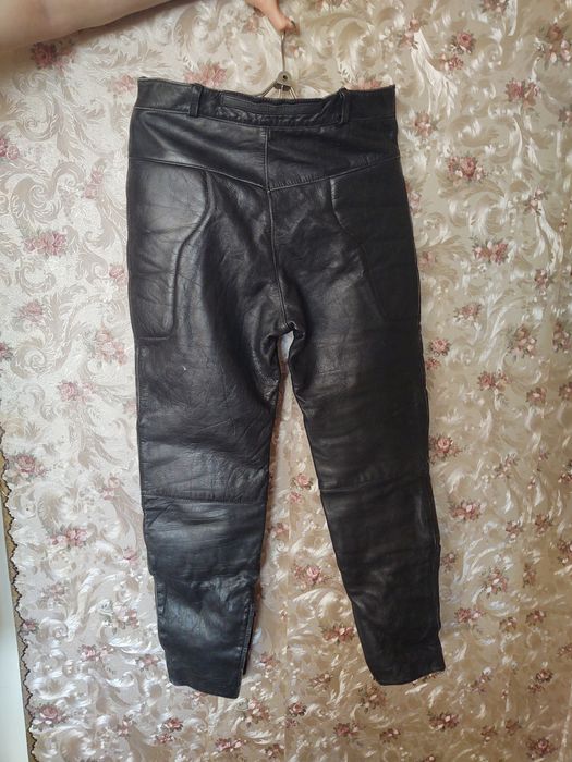 Байкерські мото штанишкіряні чоловічі Ashman,теплі