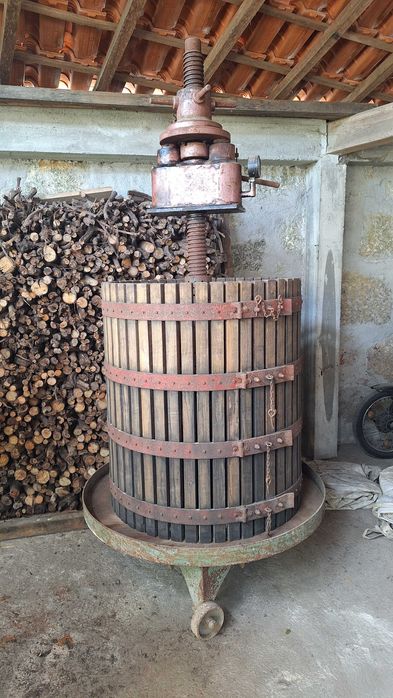 Prensa de Vinho HIDRÁULICA + MANUAL 4 arcos