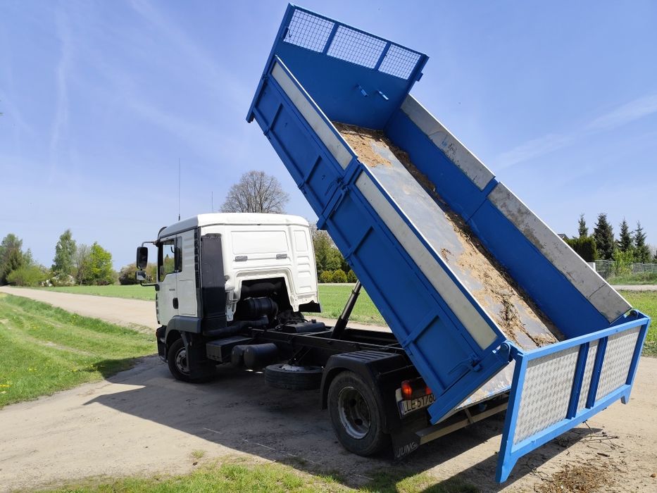 Transport wywrotką- gruz ziemia