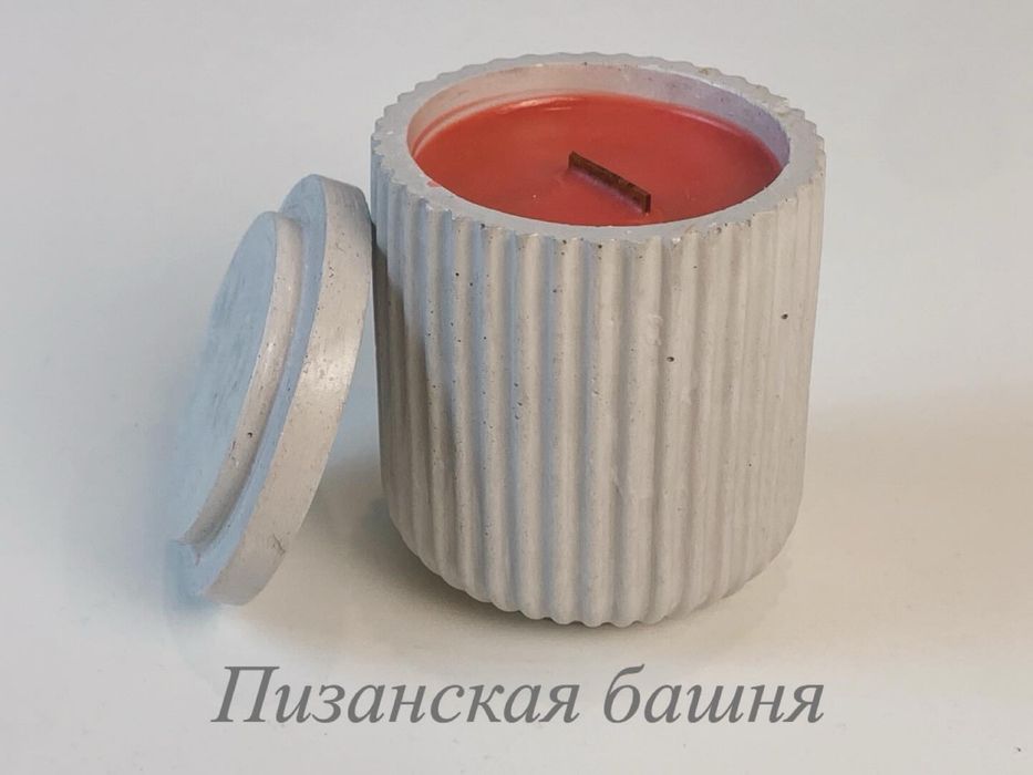 Свічки з натурального воску з дерев'яним ґнотом