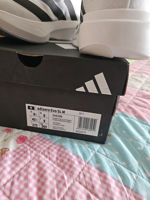 Adizero evo sl 43.5 novas