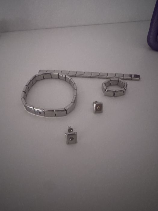 Pulseira anel e brincos nomination