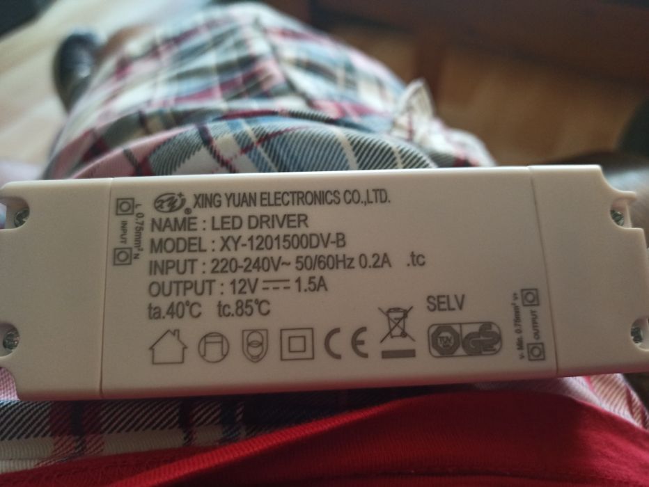 Zasilacz LED transformator 12 v 18 w 220-240v