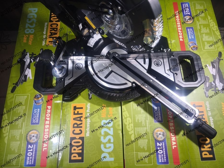 Акумуляторна торцювальна пила Procraft PGS28 (без акб та зп)