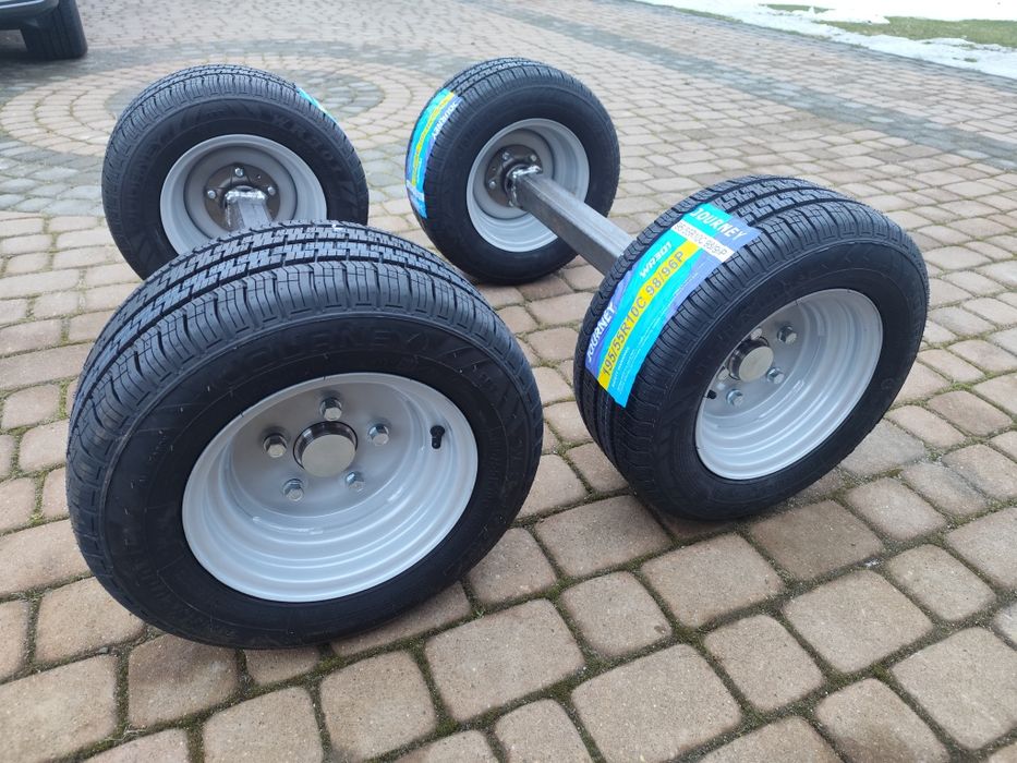 nowa oś z nowymi wzmacnianymi kołami R10C 1.5-2T nośności