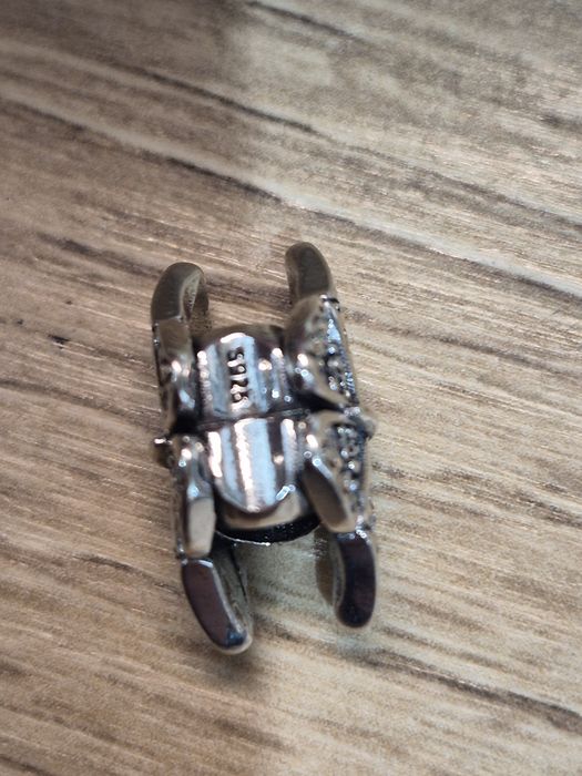 Zestaw 3 charms do bransoletek Pandora S925  motyle kwiat