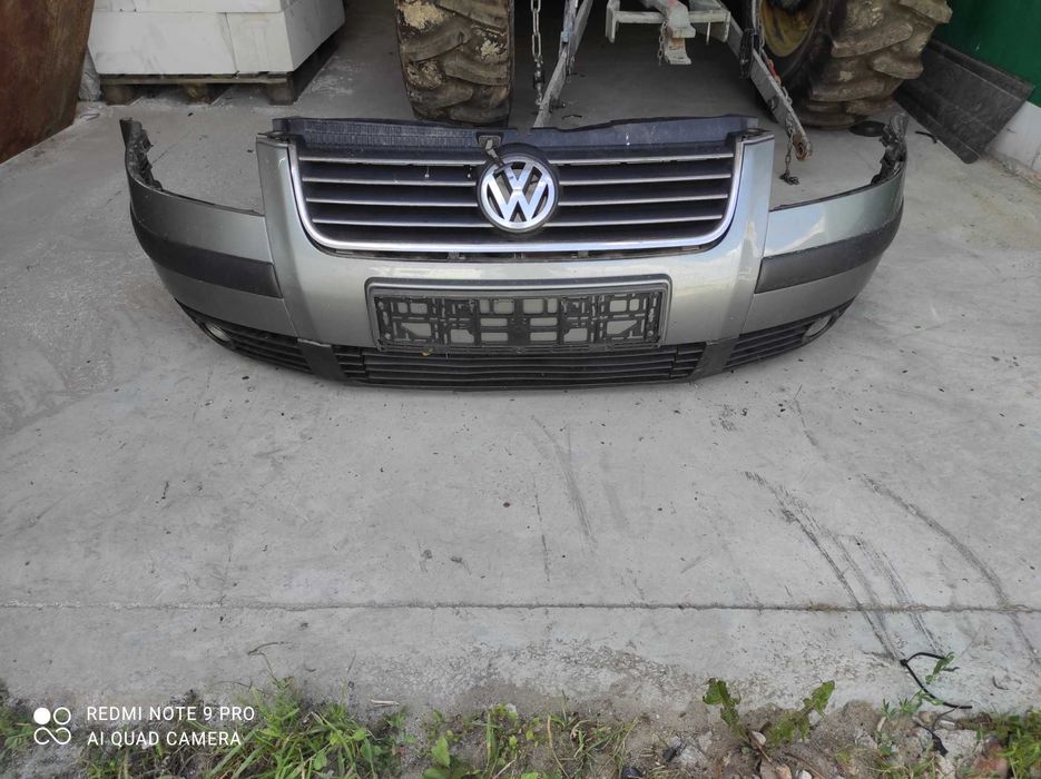 VW Passat B5 fl LD7W zderzak przedni lampy oryginał kompletny